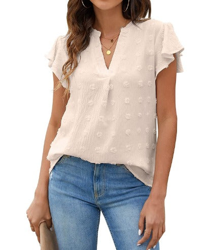 DELACROIX | Blouse Chic en Patchwork avec Volants Kari