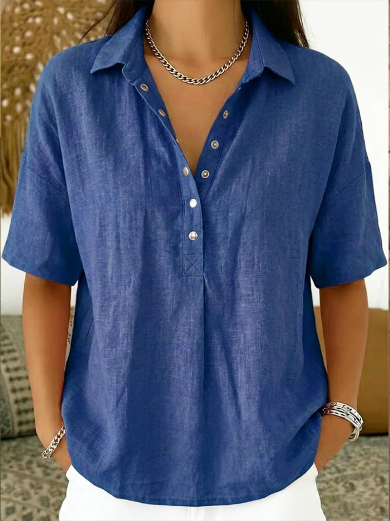 DELACROIX | Blouse avec Col et Détails Boutonnés Willow