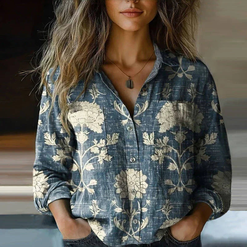 DELACROIX | Blouse à Imprimé Floral Rétro Nanna