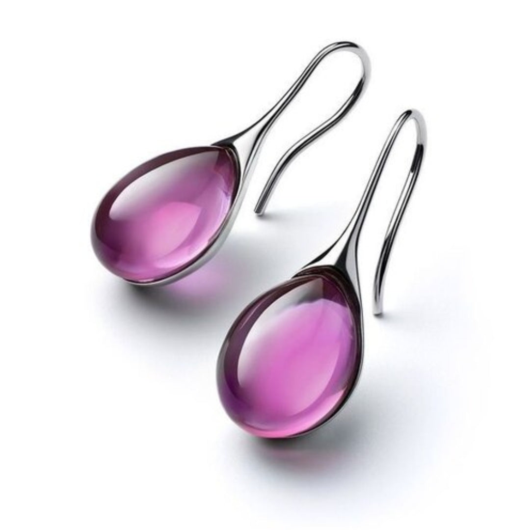 DELACROIX | BOUCLES D’OREILLES EN CRISTAL D’OR ET D’ARGENT