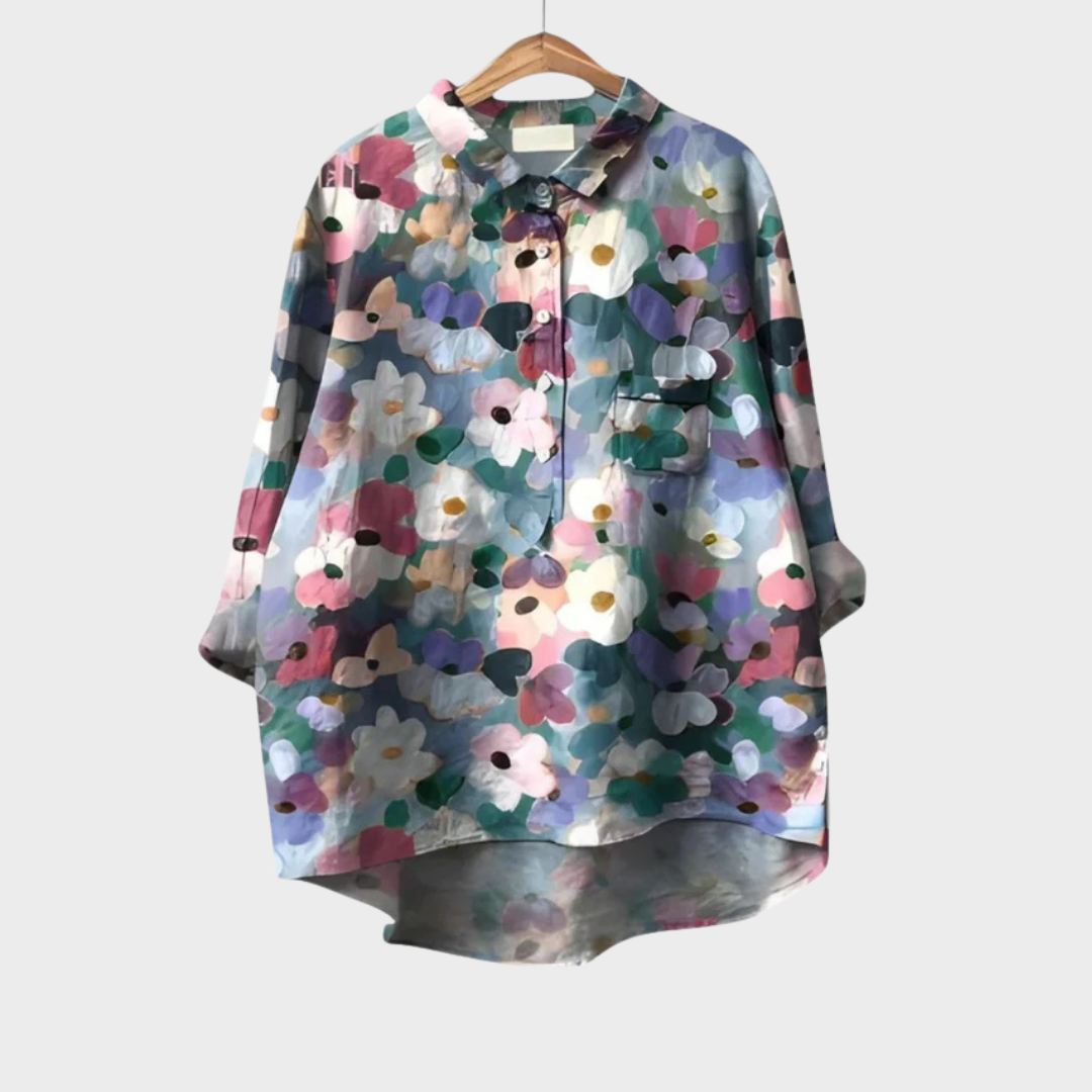 DELACROIX | Chemise Élégante à Motif Émilie (1+1 GRATUIT!)