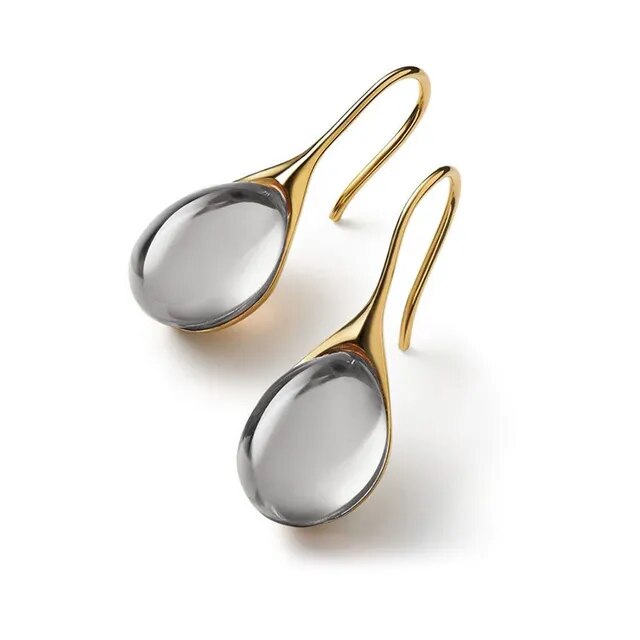 DELACROIX | BOUCLES D’OREILLES EN CRISTAL D’OR ET D’ARGENT