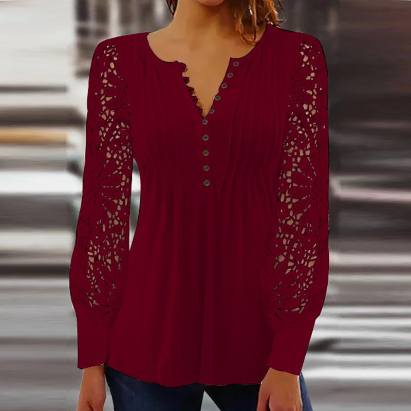 DELACROIX | Blouse Sophistiquée à Manches Longues Marianne