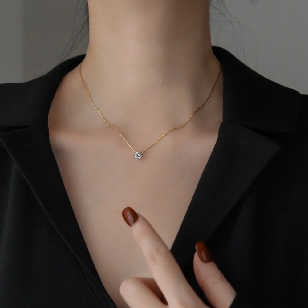 DELACROIX | COLLIER EN PIERRES DE MOISSANITE