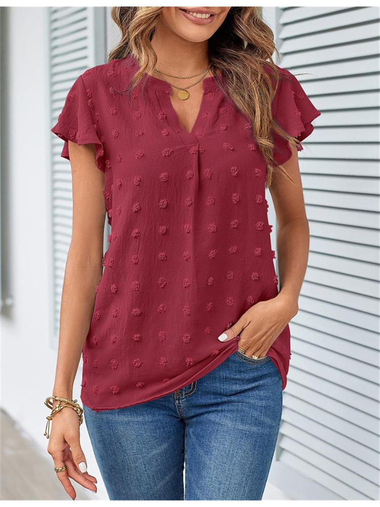 DELACROIX | Blouse Chic en Patchwork avec Volants Kari